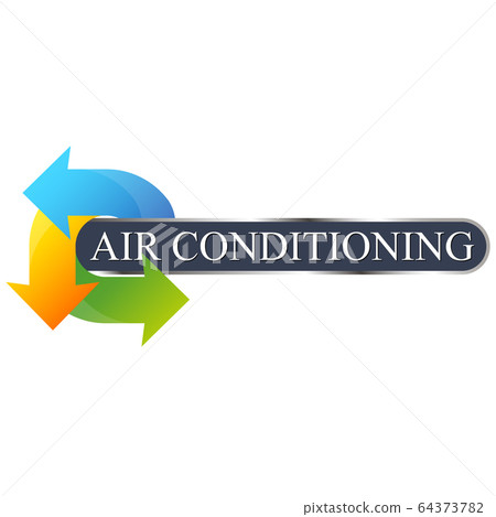 Environmental air conditioning symbol for business Environmental air conditioning symbol for business 64373782