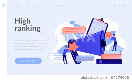 Top-ranking concept landing page Top-ranking concept landing page 64374696