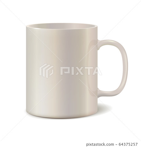 Light pearl ceramic mug for printing corporate 64375257