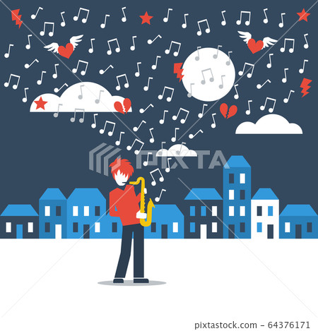 Music street performance 64376171
