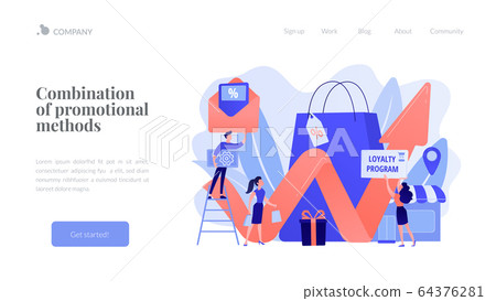 Promotional mix concept landing page 64376281