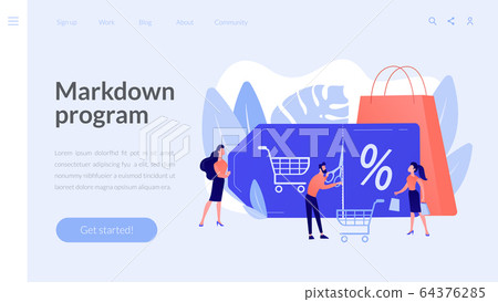 Markdown program concept landing page 64376285