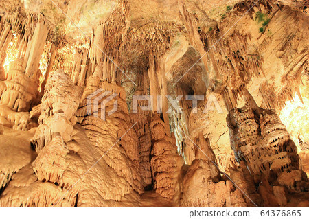 Monaco, inside the karst cave Monaco, inside the karst cave 64376865