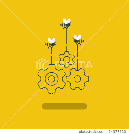 Collaboration project, work together 64377310