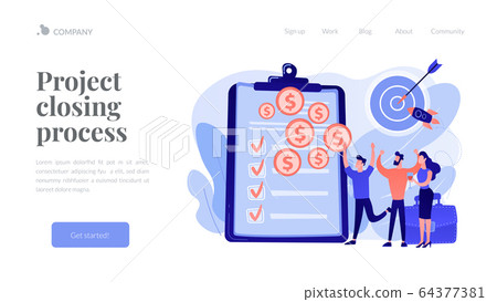 Project closure concept landing page 64377381