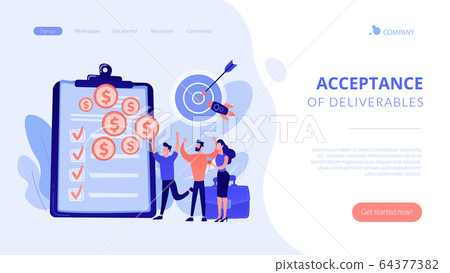 Project closure concept landing page Project closure concept landing page 64377382