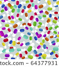 Colorful pills seamless pattern. Medicine 64377931