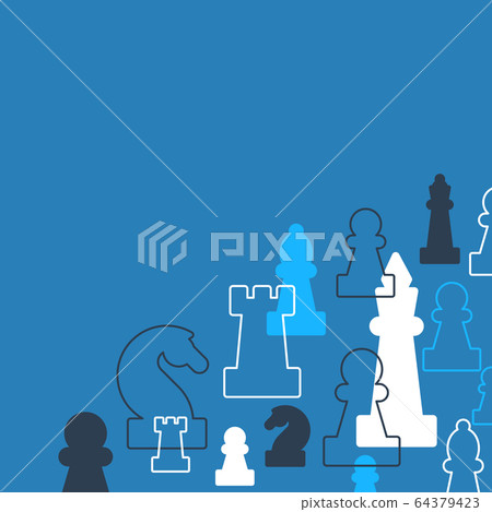 Strategy game, chess background - Stock Illustration [64379423] - PIXTA