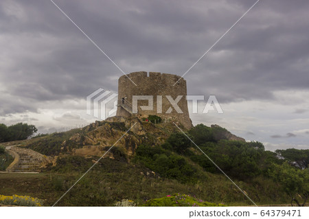 Ancient fortress in Sardinia, Italy Ancient fortress in Sardinia, Italy 64379471