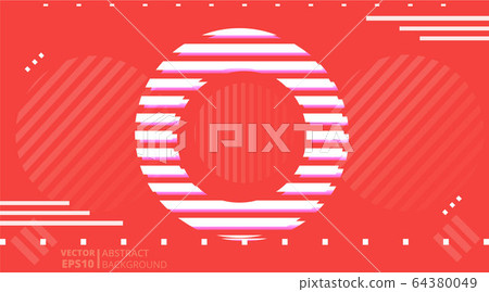 Abstract geometric background, trendy decoration 64380049