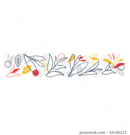 Floral pattern and background 64380215