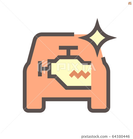 Used car vector icon design, 48X48 pixel perfect 64380446