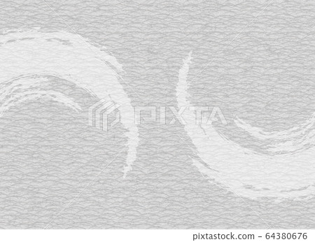 Background: Japanese pattern Japanese style traditional texture folding screen bran brush round pattern gray Background: Japanese pattern Japanese style traditional texture folding screen bran brush round pattern gray 64380676