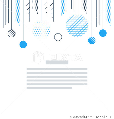 New Year, Christmas card template. Xmas minimalist New Year, Christmas card template. Xmas minimalist 64381605
