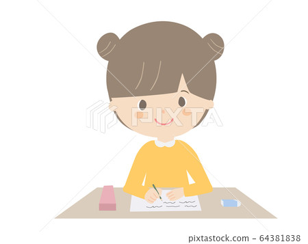 studying, homework, girl 64381838