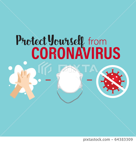 Protect yourself from the coronavirus. Coronavirus 64383309
