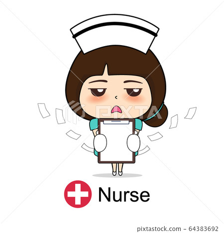 Cartoon character Nurse Design, Medical worker, 64383692