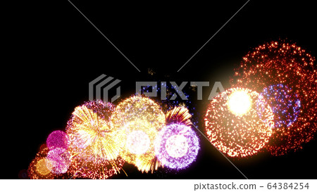 Fireworks Launch Fireworks Launch Fireworks Festival Festival 3D Illustration CG Background Background 64384254
