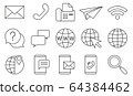 Line icon inquiry 64384462