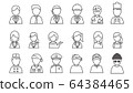 Line icon Occupation / Person 64384465