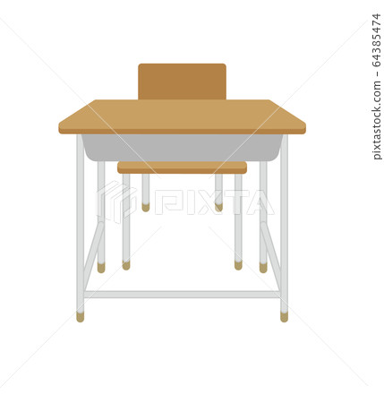 School desk - Stock Illustration [64385474] - PIXTA