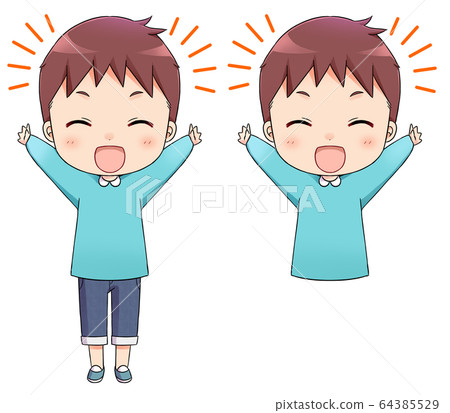 兒童男孩萬歲 64385529