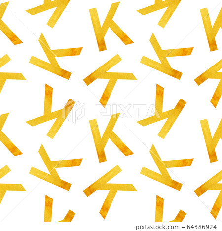 Seamless pattern with letters K.-插圖素材 [64386924] - PIXTA圖庫