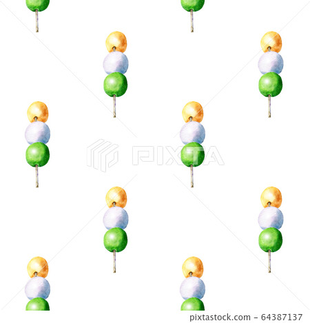 Japanese dango pattern. Japanese dango pattern. 64387137