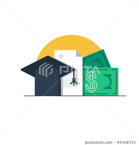 Tuition money, finance education, scholarship 64388733