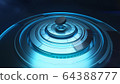 Hockey washer above rotating round-shaped platform 64388777