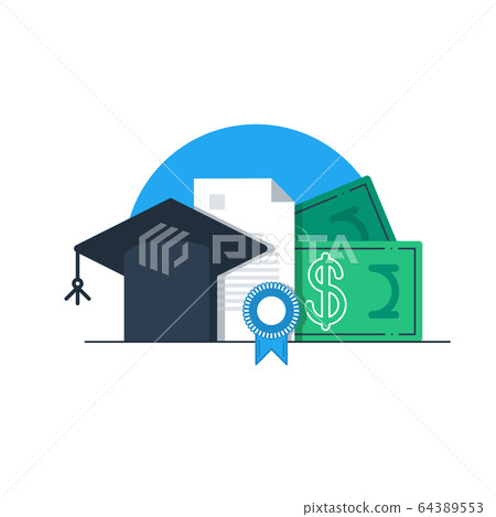 Tuition money, finance education, scholarship 64389553