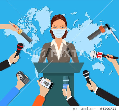 Press conference, world live tv news, interview Press conference, world live tv news, interview 64390233