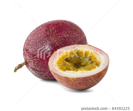 passion fruit an isolated on white background 64391225