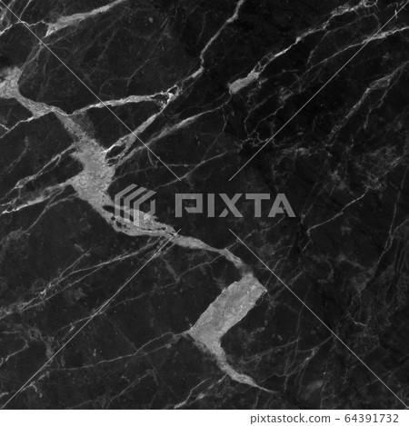 Black marble natural pattern for background, 64391732