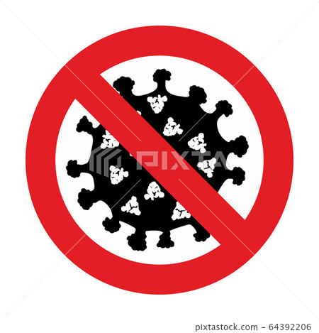 Warning and quarantine sign. Lockdown Pandemic stop Coronavirus outbreak covid-19 2019-nCoV 64392206