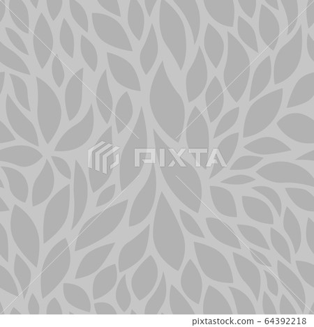 seamless abstract grey leafs background 64392218