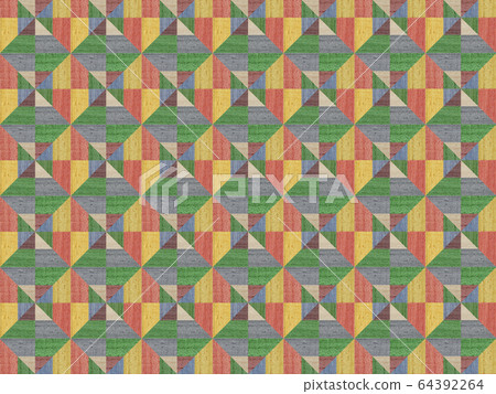 切馬蘇紋理圖案鑲木地板 64392264