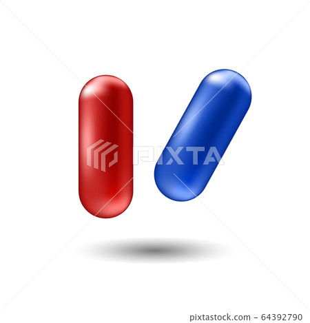 Virus two pills tablets medical help icon mesh vector 64392790