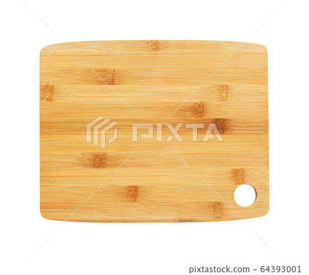 Bamboo cutting board isolated Bamboo cutting board isolated 64393001
