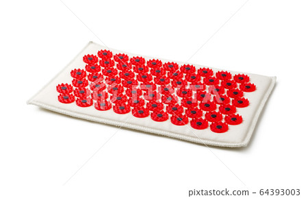 Acupuncture red massager-applicator mat magnets 64393003