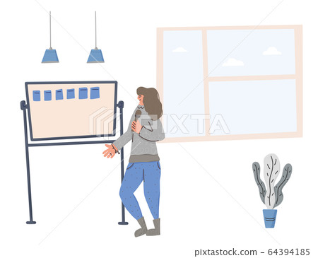 Cute woman speakers group Orators vector character Cute woman speakers group Orators vector character 64394185