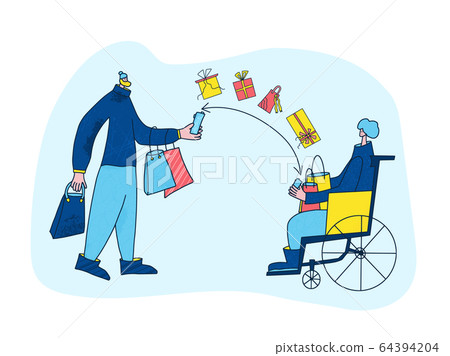 Online shop. Smm concept. Vector sale scene. Online shop. Smm concept. Vector sale scene. 64394204