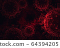 Coronavirus 2019-nCoV 3D rendering model.   64394205