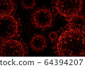 Coronavirus 2019-nCoV 3D rendering model.   64394207