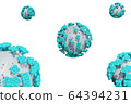 Coronavirus 2019-nCoV 3D rendering model.   64394231