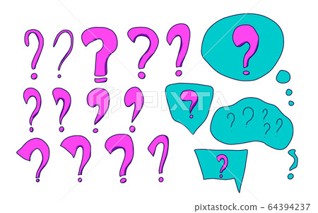 Question sign set. Vector ask mark isolated. Question sign set. Vector ask mark isolated. 64394237