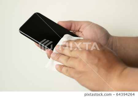 Coronavirus Cleaning mobile phone screen virus Coronavirus Cleaning mobile phone screen virus 64394264