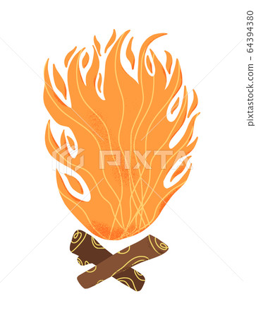 Forest fire concept. Wildfire sign. Vector design. Forest fire concept. Wildfire sign. Vector design. 64394380