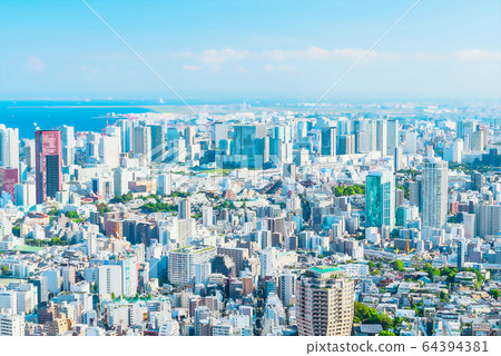 東京動畫風格的城市風光 東京動畫風格的城市風光 64394381