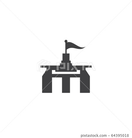 Castle vector illustration icon 64395018